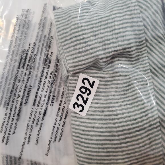 Poetry Dress Womens US 4 Gray White Striped Button Front Linen Coastal Midi - Picture 10 of 10